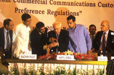 National Consumer Call Preference Registry (NCCPR) was launched by, Hon’ble Union Minister of Communications and IT Shri Kapil Sibal and Hon’ble MoS(C&IT) Shri Milind Deora and Shri Sachin Pilot on 27/09/201