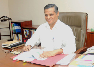 Dr. Anup K. Pujari taking charge as a secretary of Ministry of Micro, Small & Medium Enterprises, in New Delhi on July 01, 2015.