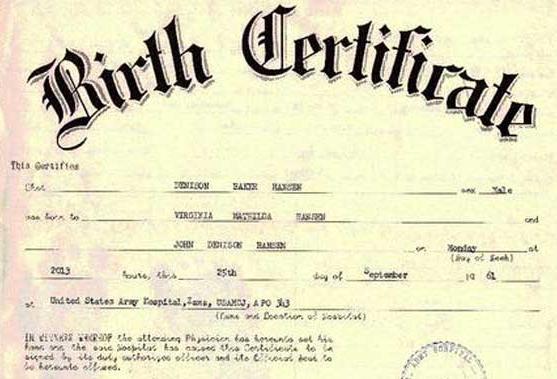 Birth Certificate