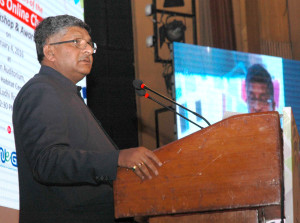 The Union Minister for Communications & Information Technology, Shri Ravi Shankar Prasad addressing at the Award Presentation Ceremony of the Digital Wellness Online Challenge-2015, in New Delhi on February 04, 2016.