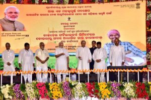 PM inagurates projects in Odisha