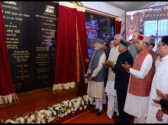 PM Modi inaugurates three power projects in Himachal Pradesh