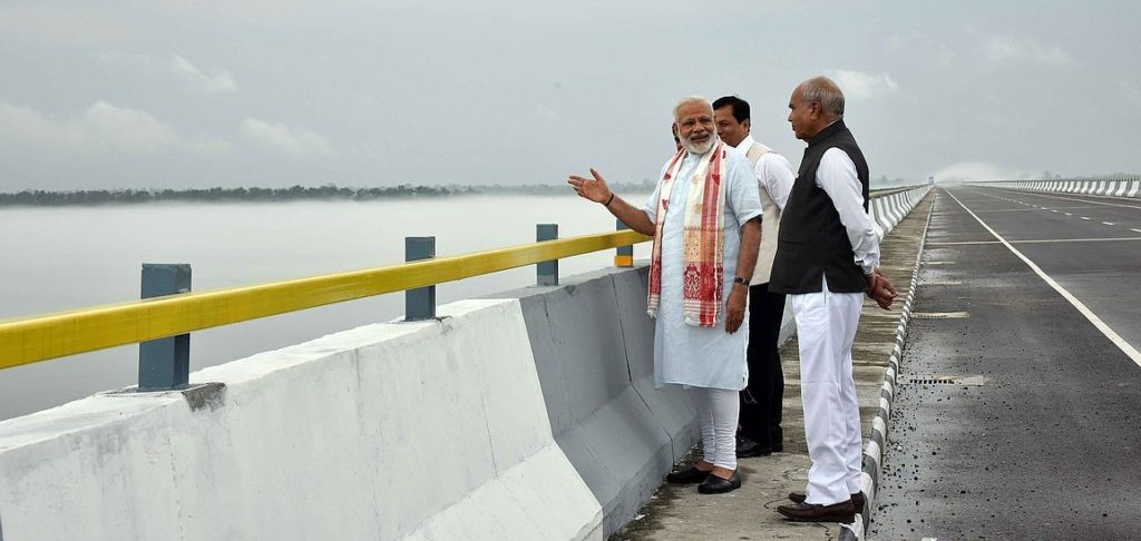 Modi inaugurates nation’s longest bridge in Assam