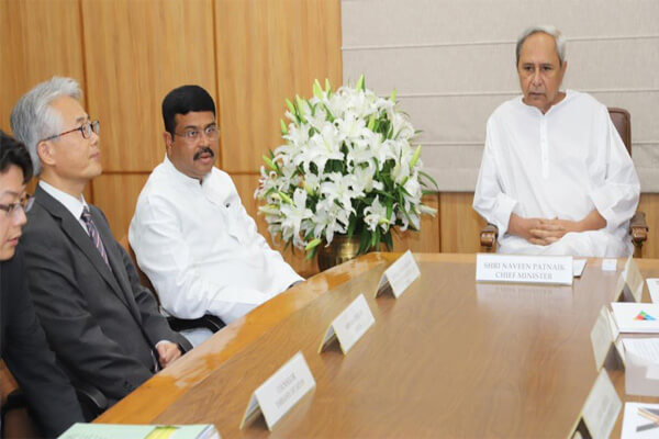 Union Steel Minister, Japanese Ambassador meet Odisha CM on Purvodaya