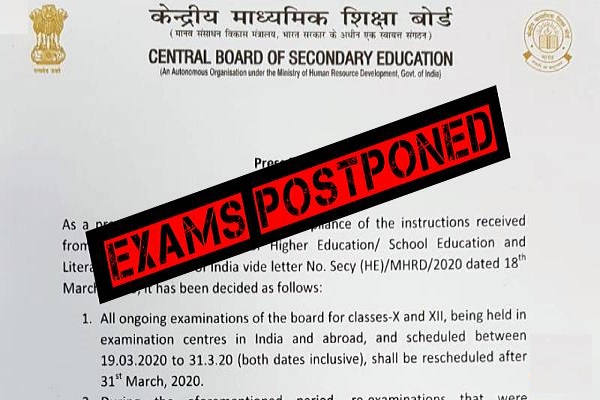 All Board exams, including CBSE to be postponed till March 31