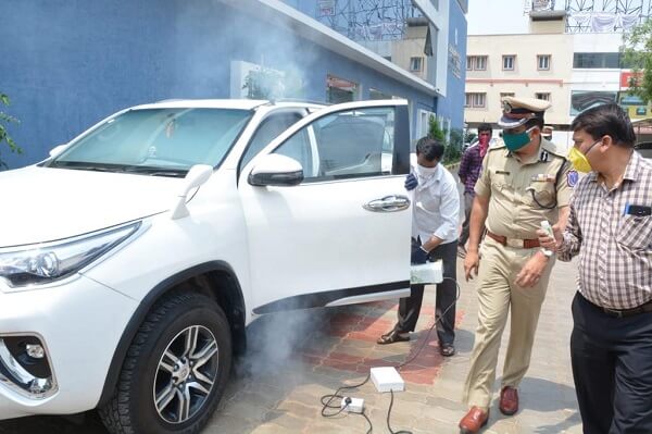 Drones & vehicle disinfection work Inaugurated by Rachakonda CP