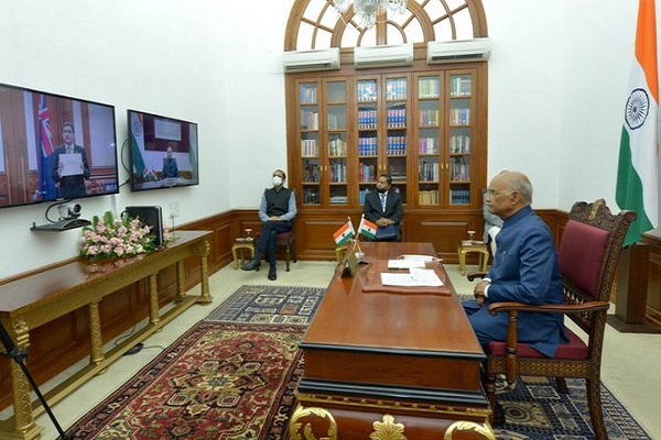 Envoys of UK, New Zealand, Uzbekistan presented credentials virtually to President Kovind