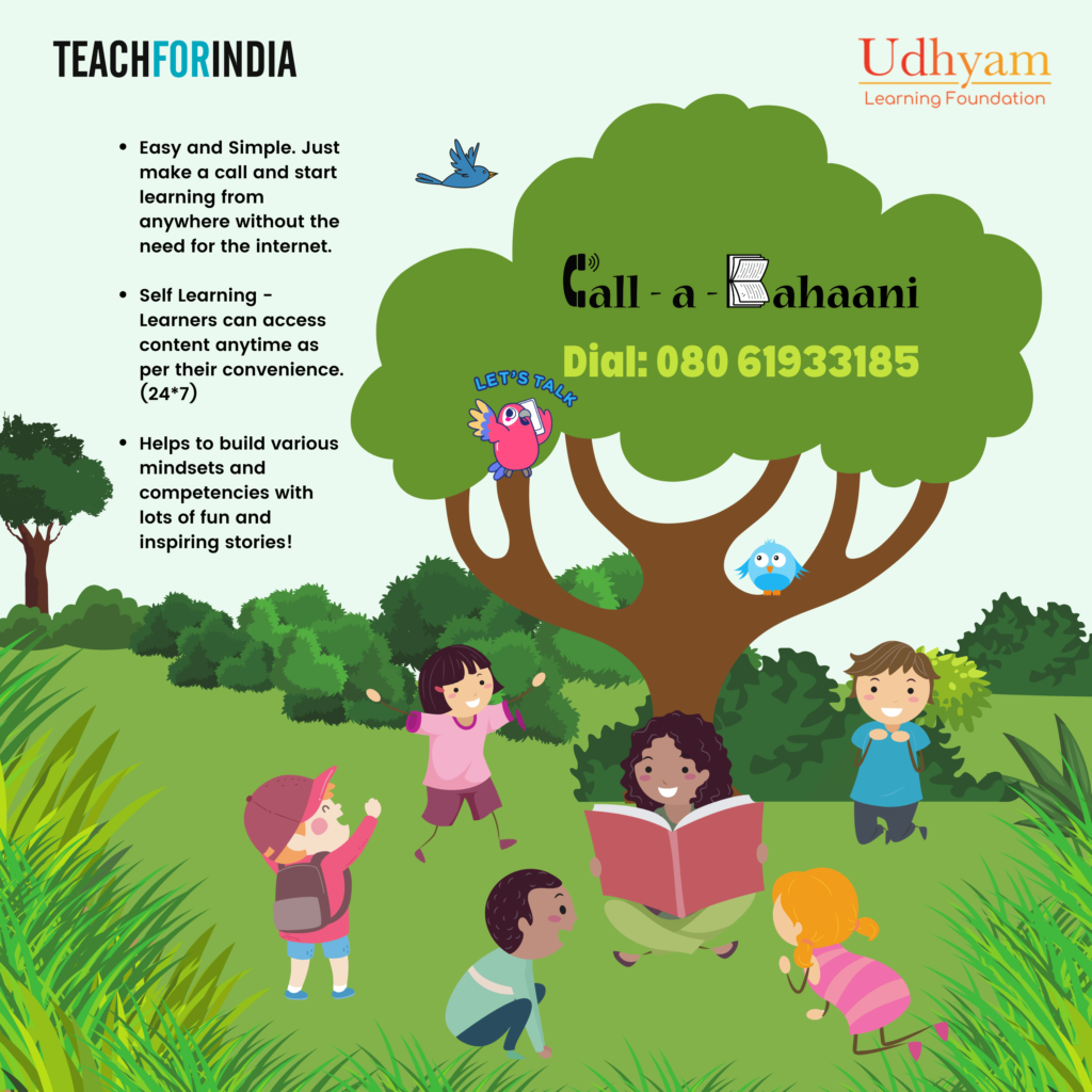 Udhyam Learning & Tech For India launches Call-a-Kahani, IVRS-based platform to listen to inspiring stories