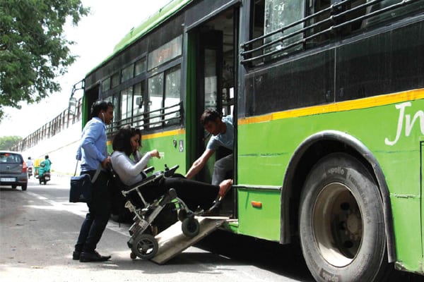 Disabled-friendly public transport