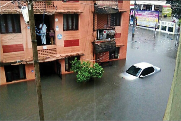 Flood-hit city Chennai