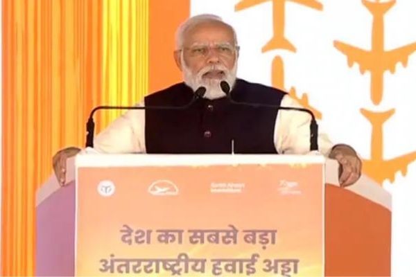 PM Modi lays foundation stone of upcoming Noida International Airport at Jewar