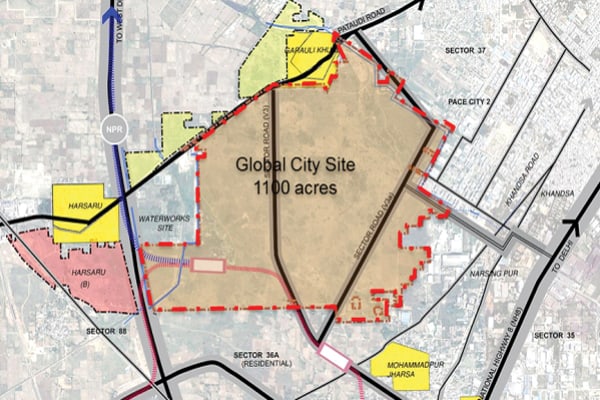 Proposed plan of Global City, Gurugram