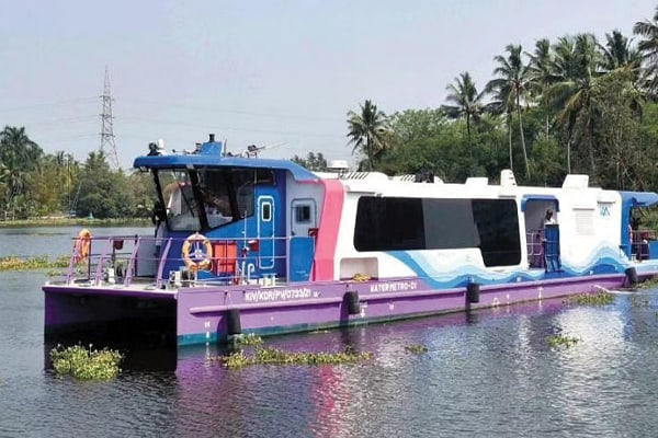 Water Metro run by KMRL to connect nearby islands