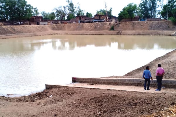 Rejuvenation of pond in Bundelkhand, Uttar Pradesh