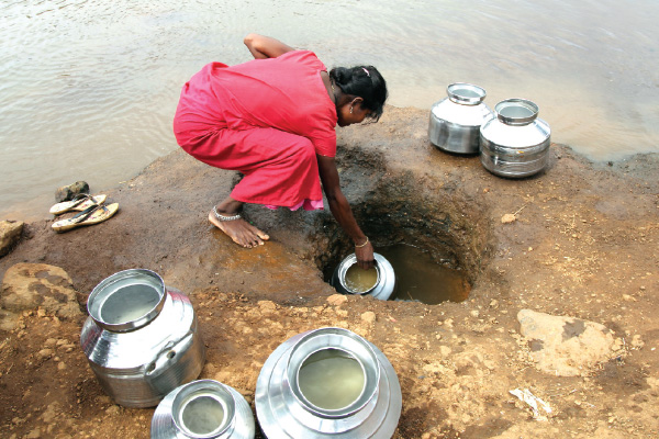 Unsafe sources of drinking water supply