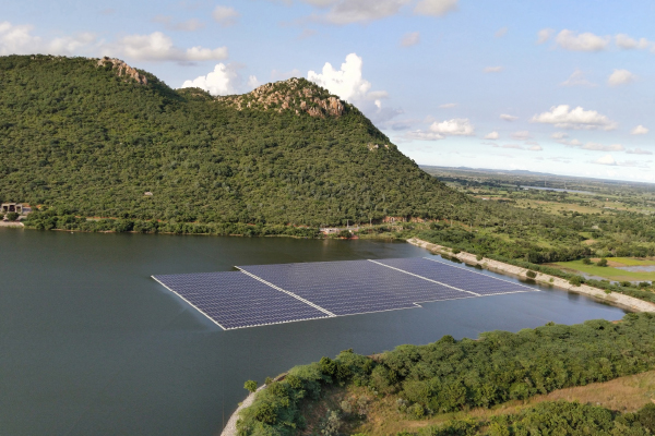 Floating solar power plants in Tirupathi