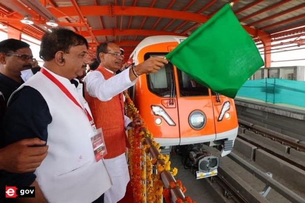 Madhya Pradesh Chief Minister Shivraj Singh Chouhan Inaugurates Bhopal Metro Trial Run