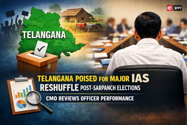Telangana Poised for Major IAS Reshuffle Post-Sarpanch Elections; CMO Reviews Officer Performance <br/>