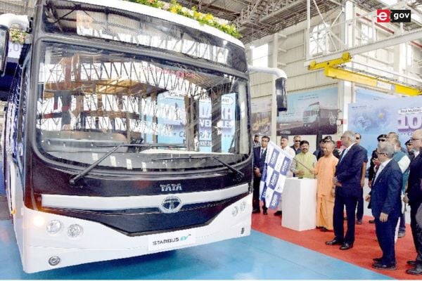 Yogi Adityanath Flags Off Tata Motors’ 10 Lakh Vehicle from Lucknow Plant