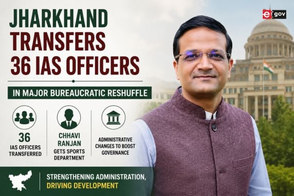 Jharkhand Transfers 36 IAS Officers in Major Bureaucratic Reshuffle; Chhavi Ranjan Gets Sports Department