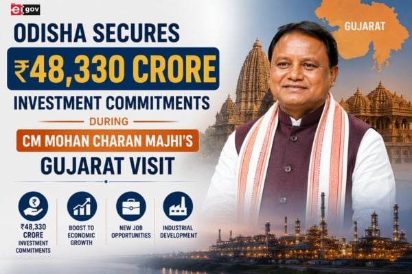 Odisha Secures ₹48,330 Crore Investment Commitments During CM Mohan Charan Majhi’s Gujarat Visit