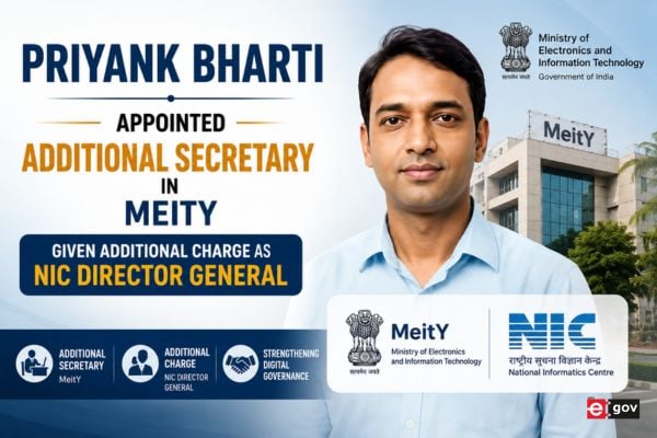Priyank Bharti Appointed Additional Secretary in MeitY, Given Additional Charge as NIC Director General